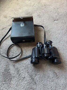 Vintage Jason Model 118 7x35 Binoculars Wide Angle Field Coated Optics Black